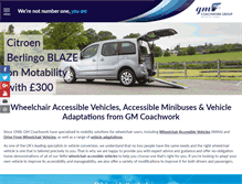 Tablet Screenshot of gmcoachwork.co.uk